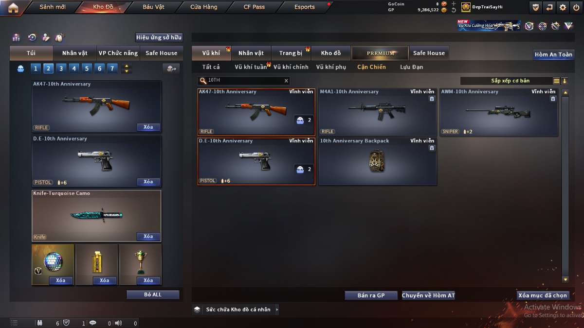 shop acc cf uy tin gia re